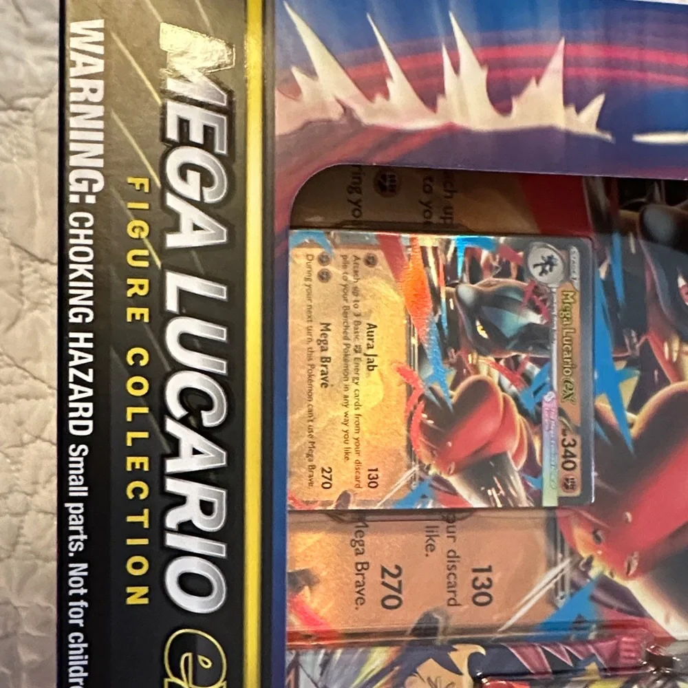 Pokemon Mega Lucario EX Collection Box New Figure Booster Packs Evolution